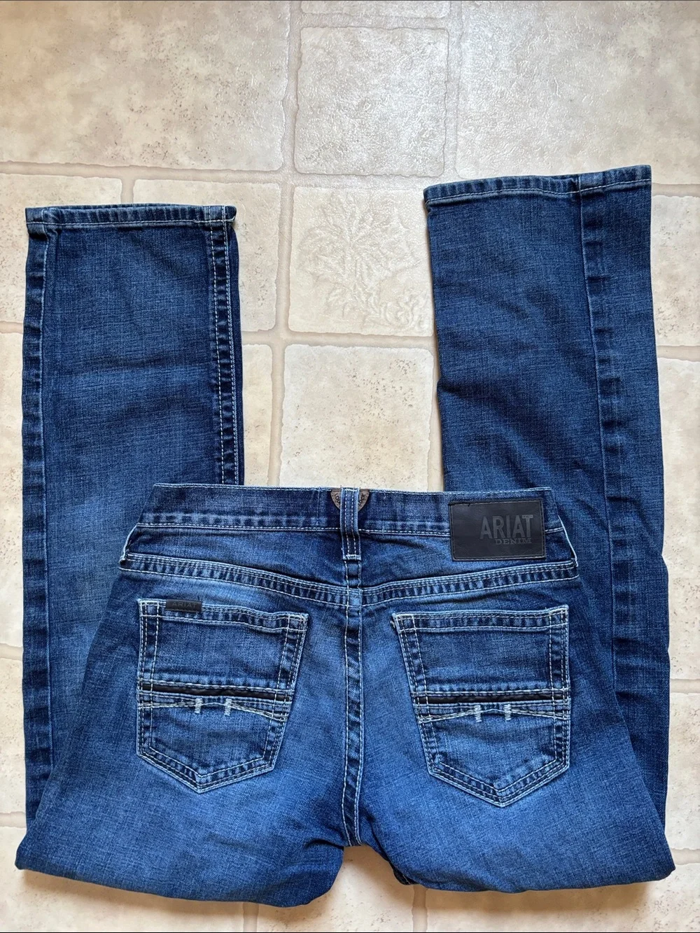 Ariat M7 Silverton Coltrane Slim Fit Straight Leg Jeans Mens 30x30 Dark Denim